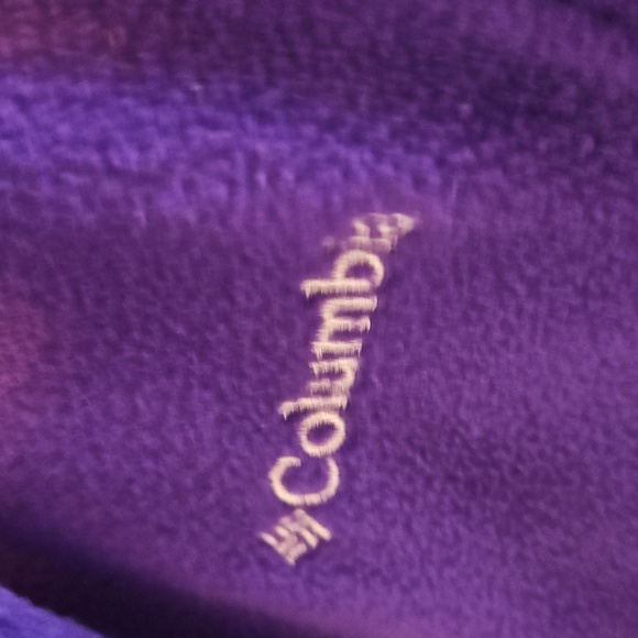 Columbia Rich Purple Fleece Jacket Size M - Picture 2 of 3